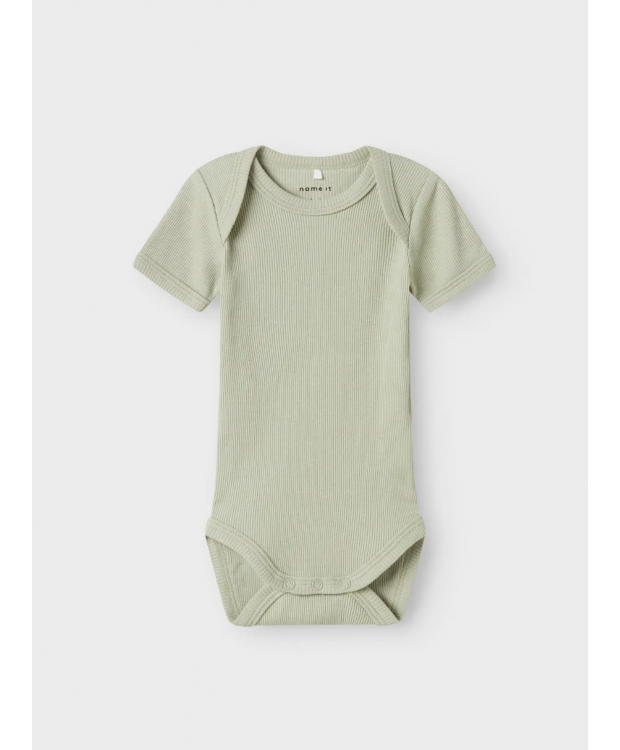 Name It 3-pak rib-bodystockings i orkidérosa til baby billede 7