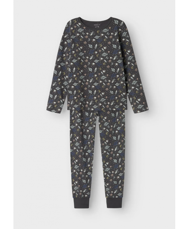 Name It Iron Space pyjamassæt i mørkegrå til drenge billede 2