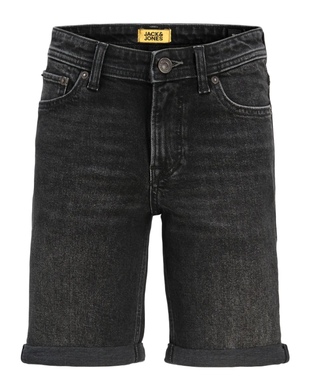 Jack & Jones Junior shorts i Black Denim til drenge billede 1