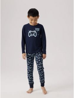 Name It Sapphire Game pyjamassæt i navyblå til drenge