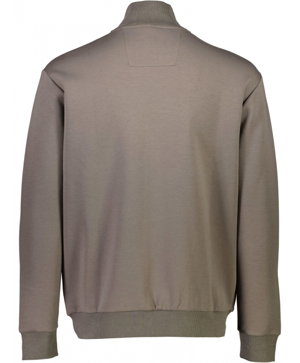 BISON sweatcardigan i armygrøn til herre billede 6