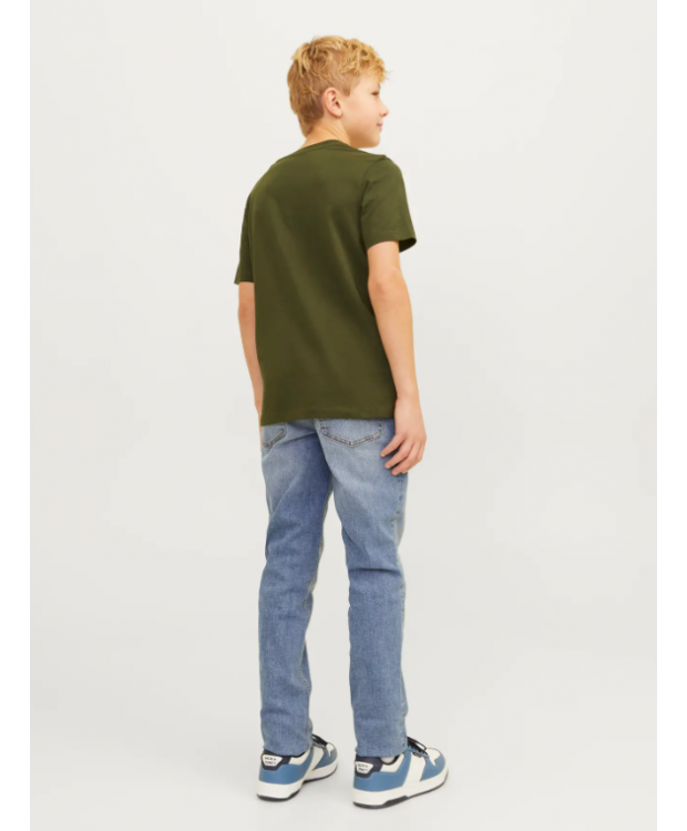 Jack & Jones Junior stretchjeans i blå denim til drenge billede 2