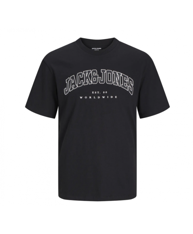 Jack & Jones Junior T-shirt i sort med print til drenge billede 7