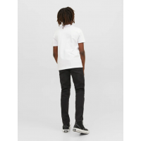 Jack & Jones Junior T-shirt i hvid med print til drenge