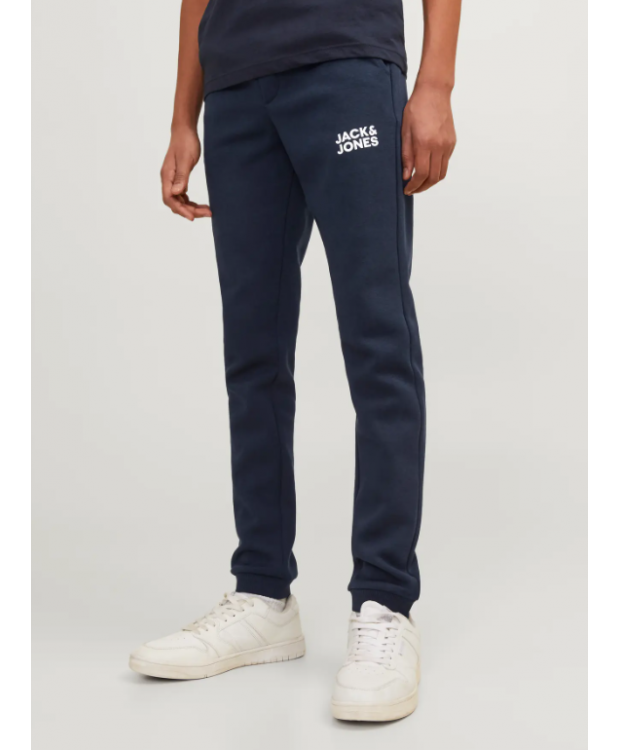 Jack & Jones Junior sweatbukser i navyblå til drenge billede 1