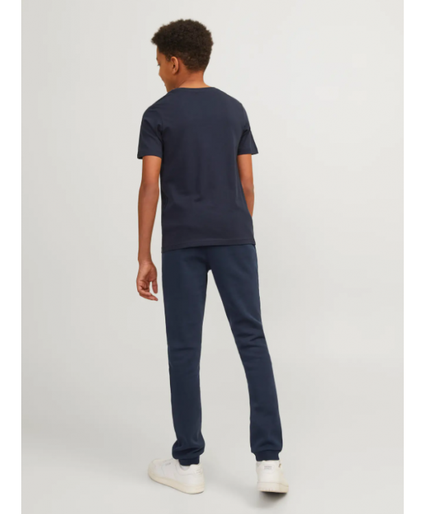 Jack & Jones Junior sweatbukser i navyblå til drenge billede 2