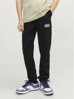 Jack & Jones Junior sweatbukser i sort til drenge