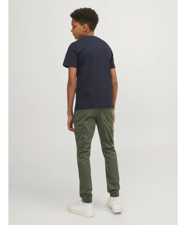 Jack & Jones Junior Cargobukser i Olive Night til drenge billede 2