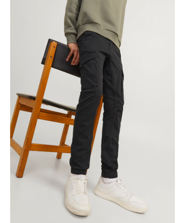 Jack & Jones Junior Cargobukser i sort til drenge billede 6