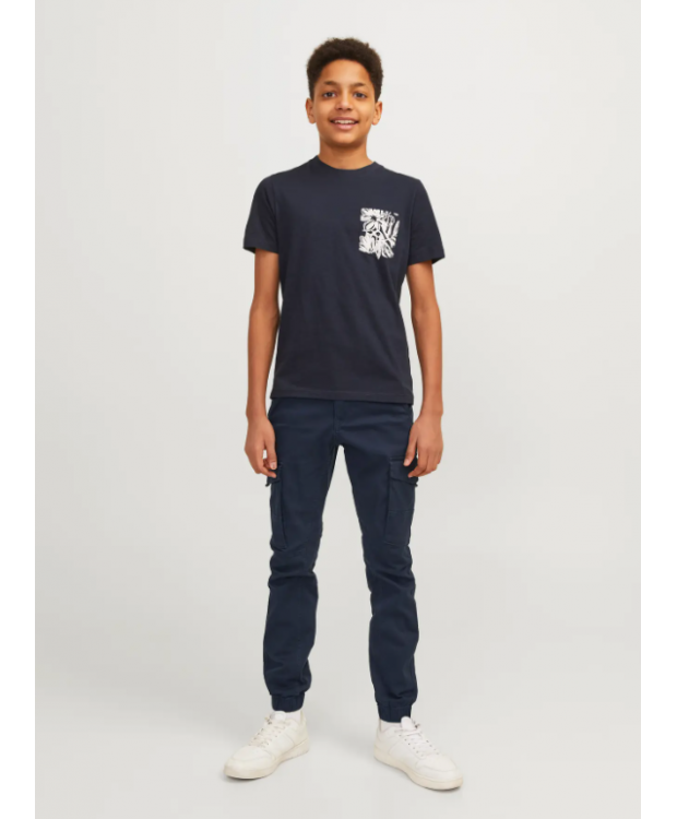 Jack & Jones Junior Cargobukser Navy Blazer til drenge billede 1
