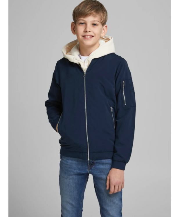 Jack & Jones Junior jakke i navyblå til drenge billede 1