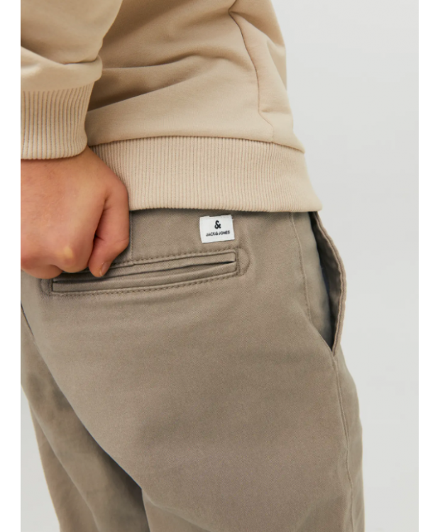 Jack & Jones Junior stretchjeans i beige til drenge billede 3