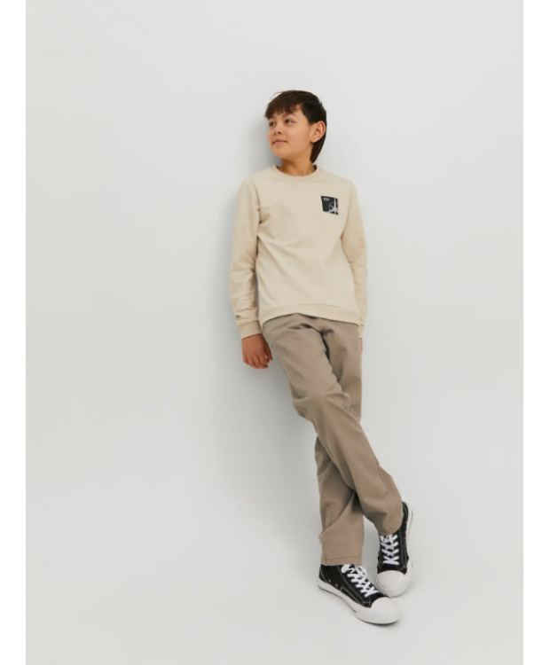 Jack & Jones Junior stretchjeans i beige til drenge billede 5