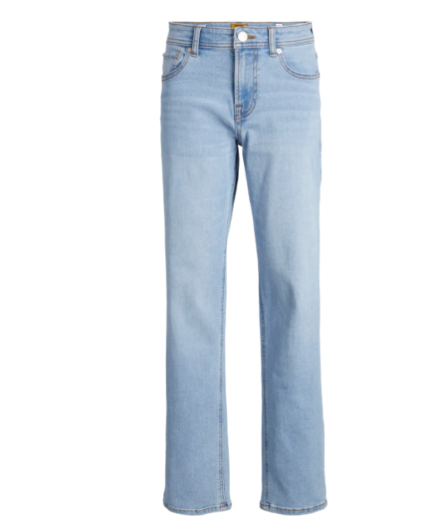 Jack & Jones Junior regular fit-jeans i blå denim til drenge billede 7