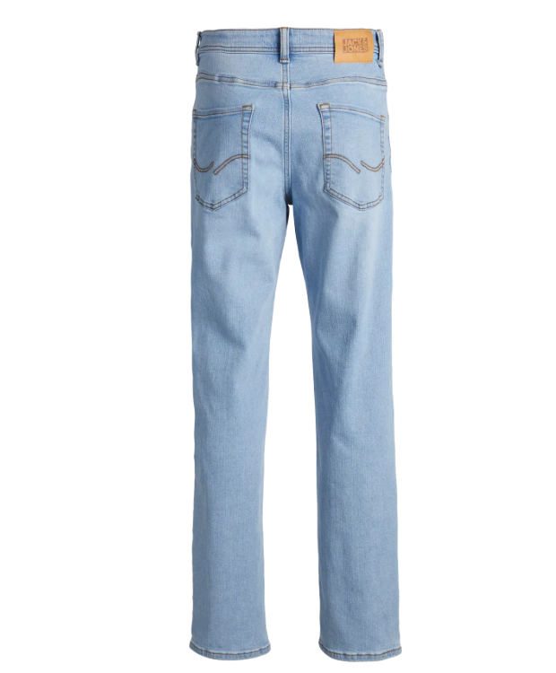 Jack & Jones Junior regular fit-jeans i blå denim til drenge billede 8