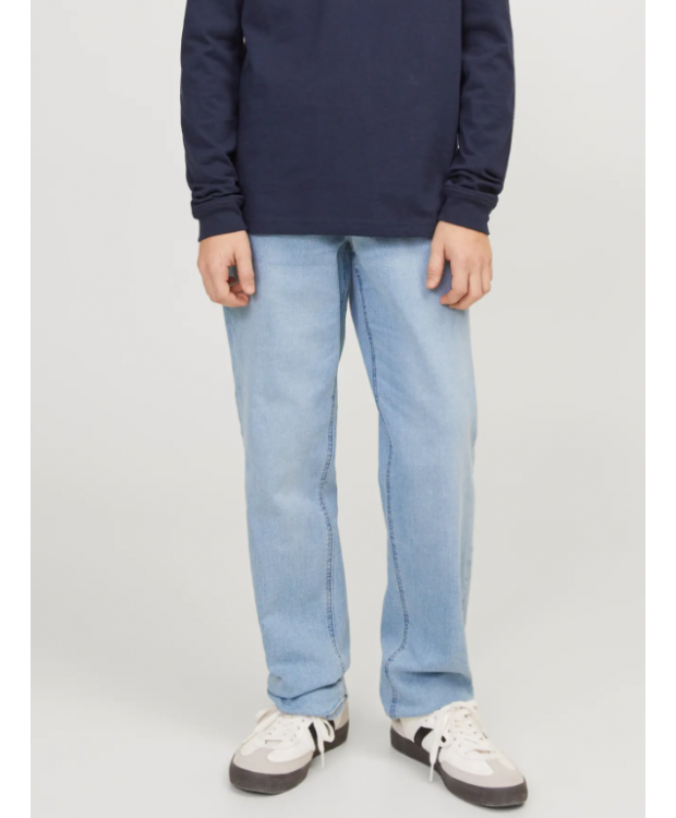 Jack & Jones Junior regular fit-jeans i blå denim til drenge billede 1