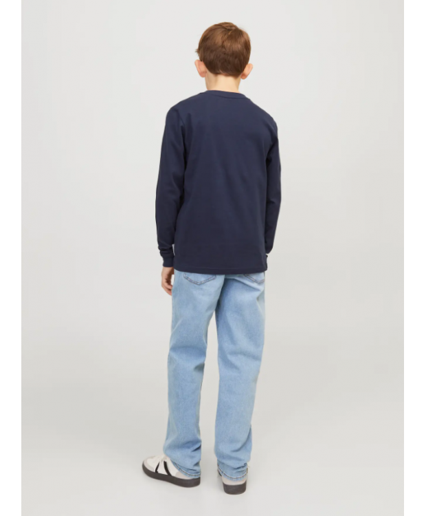 Jack & Jones Junior regular fit-jeans i blå denim til drenge billede 3