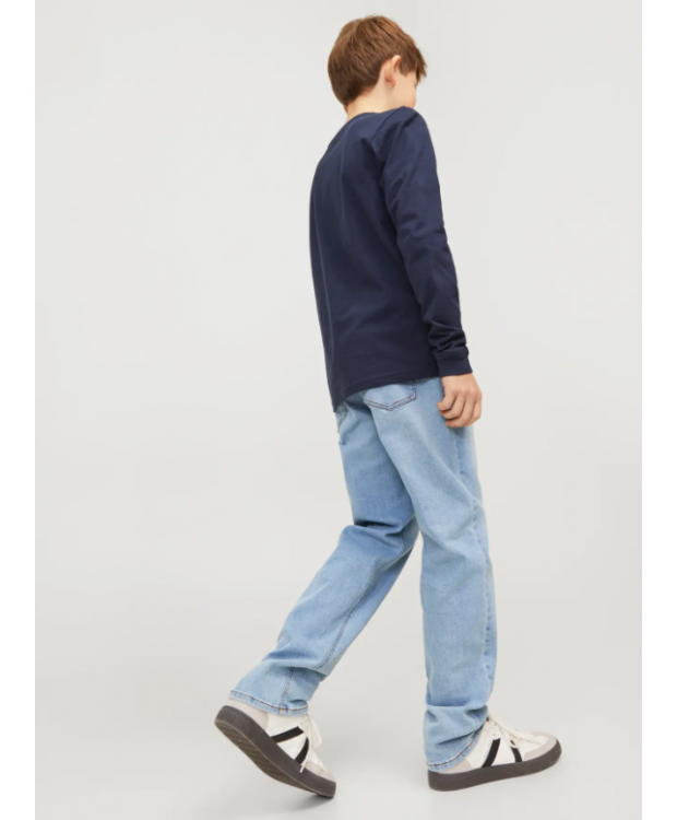 Jack & Jones Junior regular fit-jeans i blå denim til drenge billede 6
