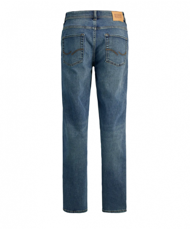 Jack & Jones Junior stonewashed regular fit-jeans i blå denim til drenge billede 8