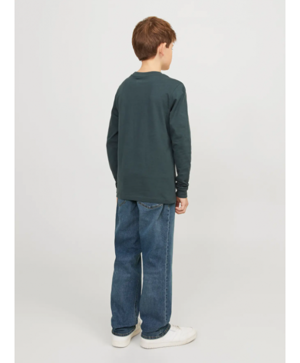 Jack & Jones Junior stonewashed regular fit-jeans i blå denim til drenge billede 2