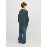 Jack & Jones Junior stonewashed regular fit-jeans i blå denim til drenge