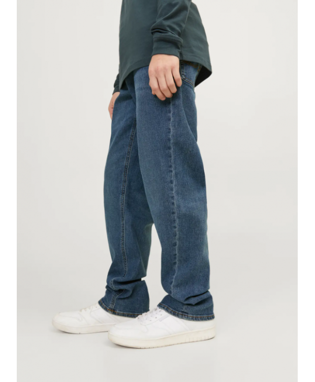 Jack & Jones Junior stonewashed regular fit-jeans i blå denim til drenge billede 4