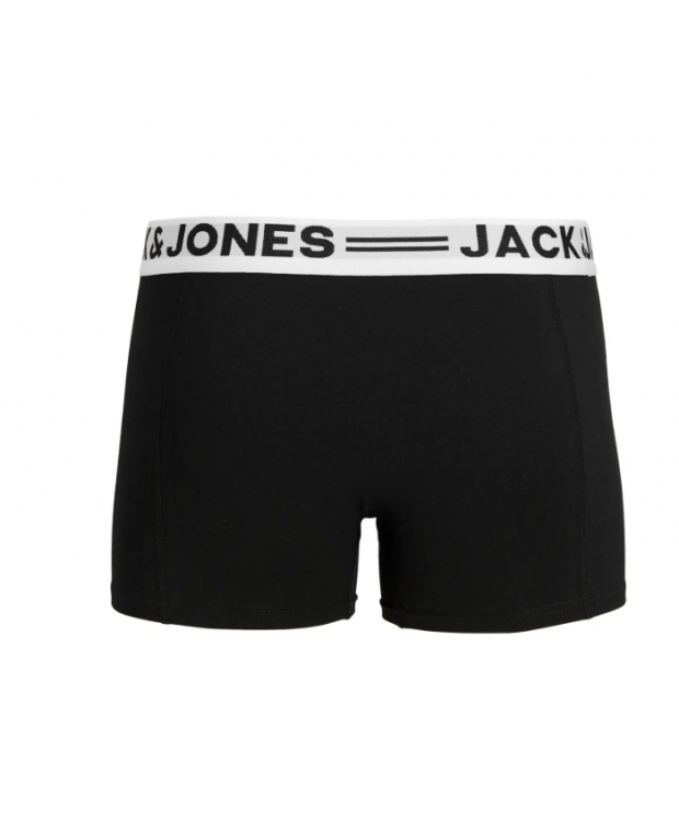 Jack & Jones Junior 3-pak korte boxershorts i sort til drenge billede 2