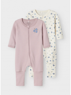 Name It Baby 2-pak natdragter med blomsterprint til piger