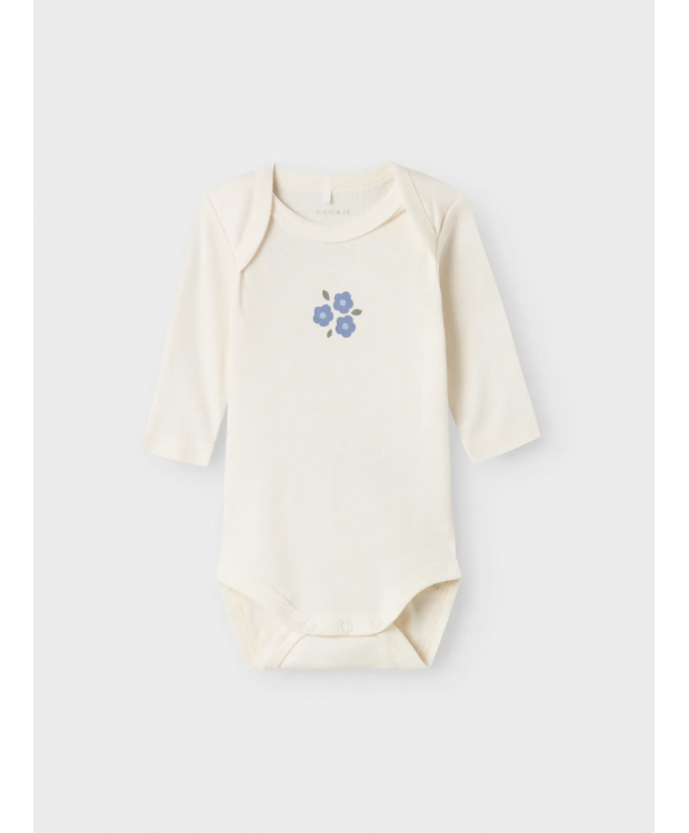 Name It Baby 3-pak langærmede bodystockings med blomsterprint til piger billede 5