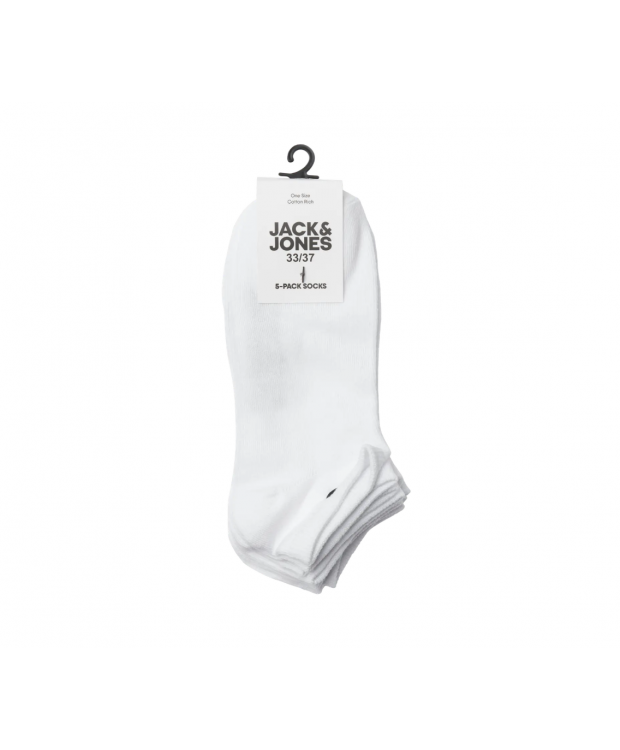 Jack & Jones 3-pak ankelsokker i hvid til herre billede 3