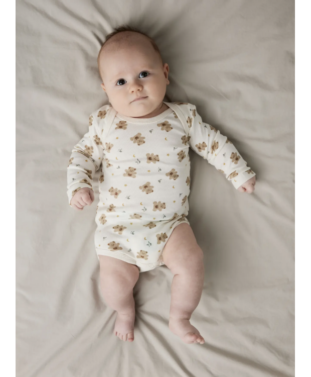 Name It 3-pak bodystockings med bjørneprint til baby billede 5