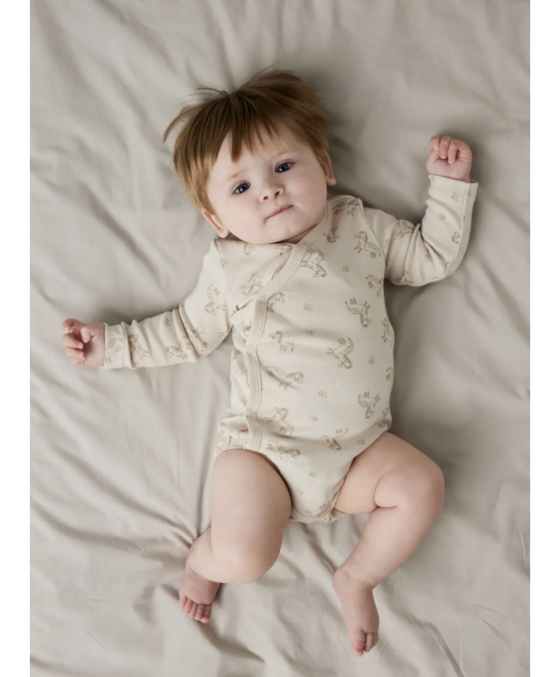 Name It 2-pak slå-om-bodystockings med zebraprint til baby billede 5