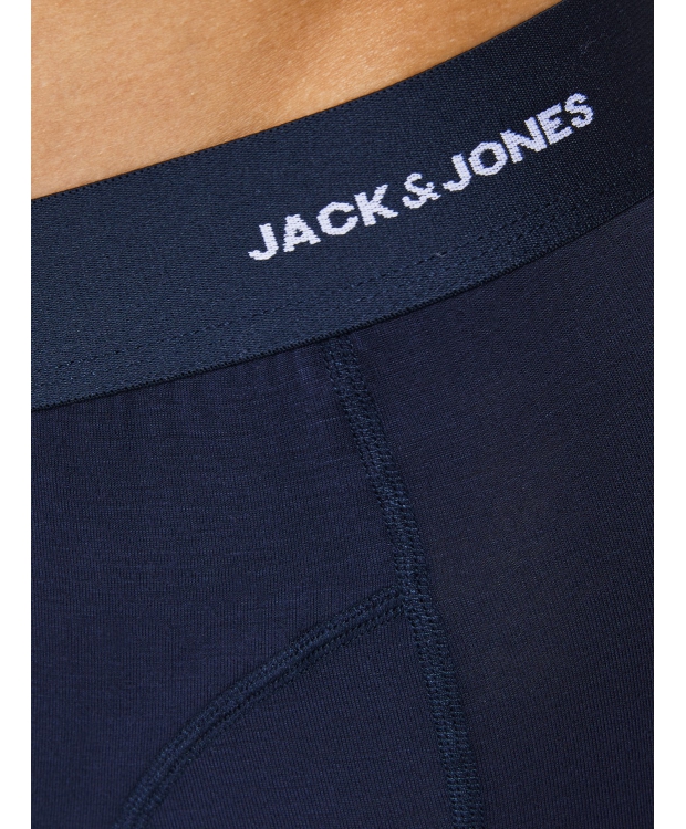 Jack & Jones bambusunderbukser 3-pak sort, navy og bordeaux til herre billede 4
