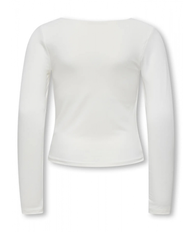 KIDS ONLY 2-WAYS FIT top i cremet hvid til piger billede 3