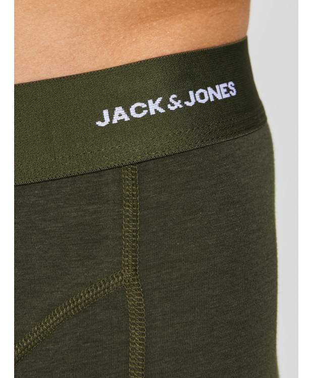 Jack & Jones bambusunderbukser 3-pak sort, grøn og navy til herre billede 5