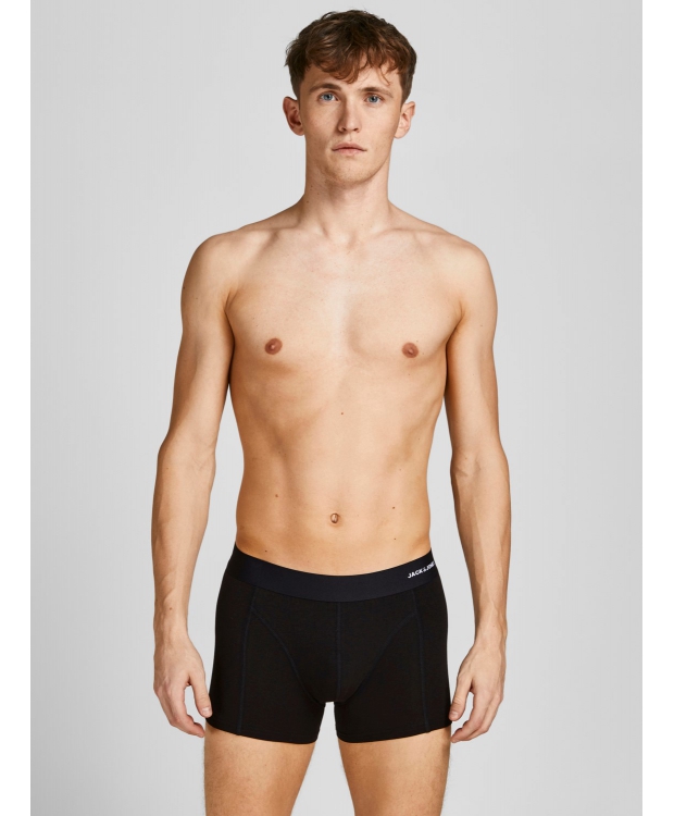 Jack & Jones bambusunderbukser 3-pak sort, grøn og navy til herre billede 7