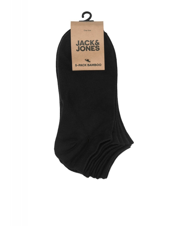 Jack & Jones bambus-ankelstrømper 5-pak sort til herre – Onesize billede 6