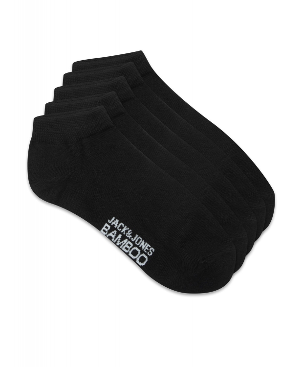 Jack & Jones bambus-ankelstrømper 5-pak sort til herre – Onesize billede 9