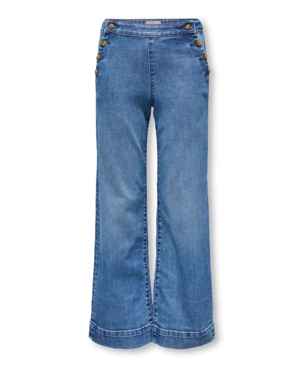 KIDS ONLY wide fit-jeans i blå til piger billede 2