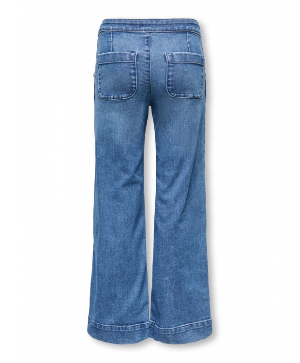 KIDS ONLY wide fit-jeans i blå til piger billede 3