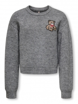 KIDS ONLY Crew Strikket pullover til piger