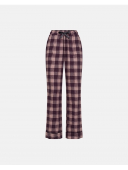 JBS of Denmark Women flannel-pyjamasbukser i rosa til kvinder