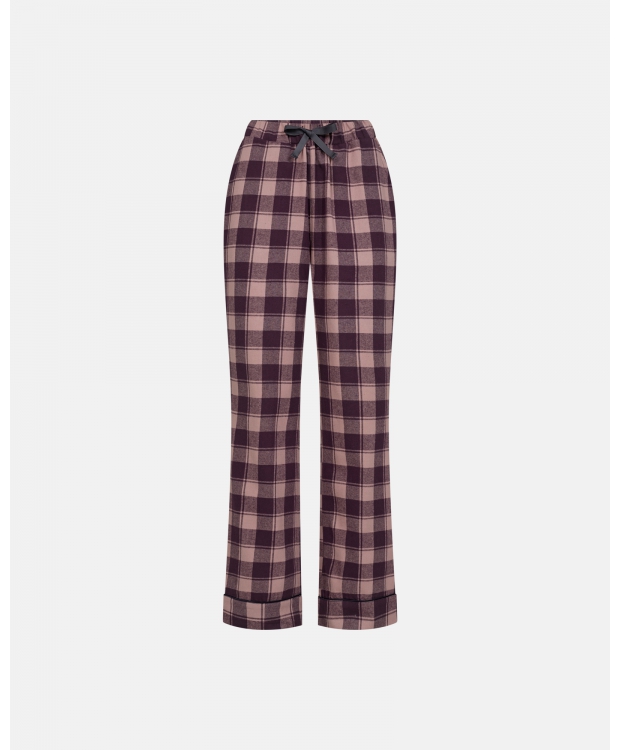 JBS of Denmark Women flannel-pyjamasbukser i rosa til kvinder billede 1