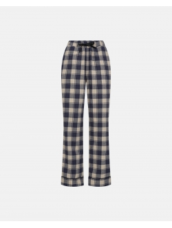 JBS of Denmark Women flannel-pyjamasbukser i blå til kvinder