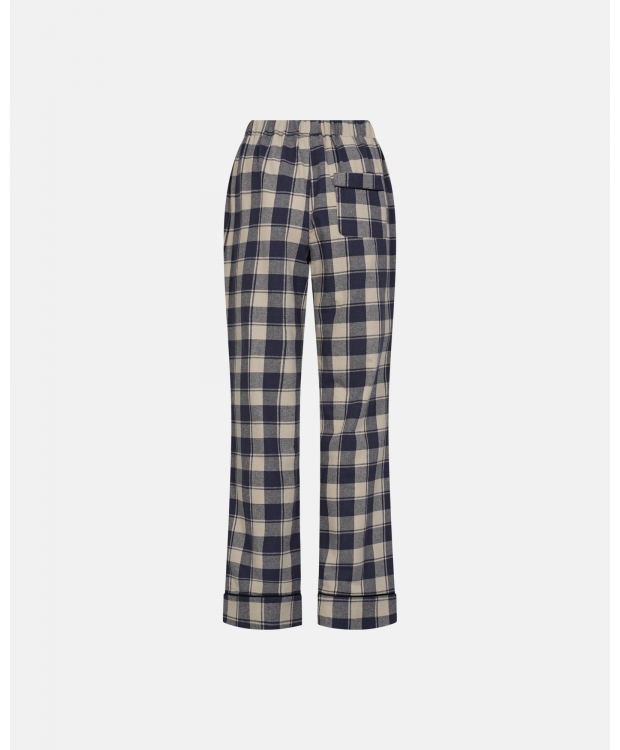 JBS of Denmark Women flannel-pyjamasbukser i blå til kvinder billede 5