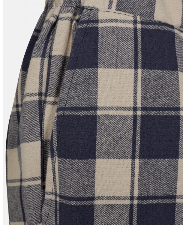 JBS of Denmark Women flannel-pyjamasbukser i blå til kvinder billede 6