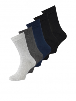 Jack & Jones bambusstrømper 5-pak multifarvede til herre – Onesize
