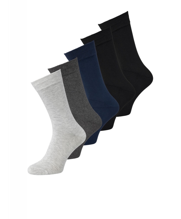 Jack & Jones bambusstrømper 5-pak multifarvede til herre – Onesize billede 1