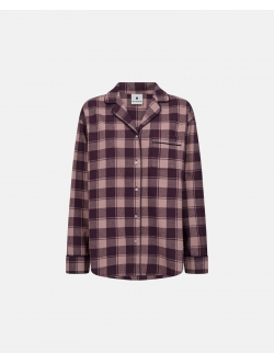 JBS of Denmark Women flannel-pyjamasskjorte i rosa til kvinder