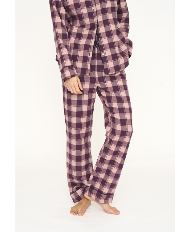 JBS of Denmark Women flannel-pyjamasskjorte i rosa til kvinder billede 14